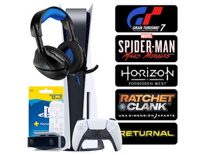 Añadir a la cesta Consola PS5 + 5 Juegos + Accesorios + 12 Meses PSN Consola PS5 + 5 Juegos + Accesorios + 12 Meses PSN