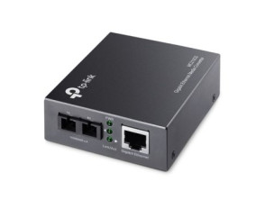 CONVERTIDOR DE FIBRA TP-LINK MC210CS RJ45 GIGA A FIBRA MONOMODO SC 1000MB FULLDUPLEX HASTA 15KM MONTAJE