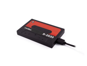 USB 3.0 COOLBOX RETRO 2533-R - Caja Externa para HD SATA de 9,5mm en Negro/Rojo