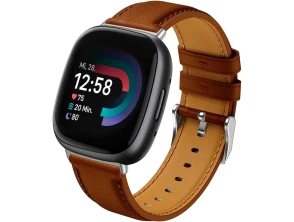 Añadir a la cesta Correa de Cuero Fitbit Versa 3 / Versa 4 en Marrón - CROCOCASE Correa de Cuero Fitbit Versa 3 / Versa 4 en Marrón - CROCOCASE