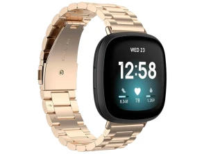 Añadir a la cesta Correa Metal Eslabones Fitbit Versa 3 y Versa 4 - Color Champán - CROCOCASE Correa Metal Eslabones Fitbit Versa 3 y Versa 4 - Color Champán - CROCOCASE