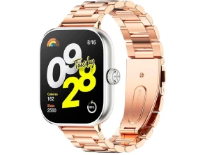 Correa Metal Xiaomi Smart Band 10 Pro Dorado Rosa / Mi Smart Band 9 Pro/8 Pro/Redmi Watch 4/6/