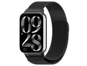 Correa Milanesa Magnética Xiaomi Mi Smart Band 10 Pro / 9 Pro / 8 Pro / Redmi Watch 6 / 5 / 4 Negro
