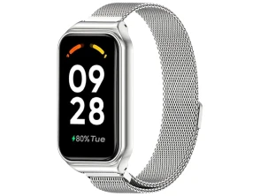 Añadir a la cesta Correa Milanesa Magnética Xiaomi Mi Smart Band 8 Active y Redmi Smart Band 2 Plata - CROCOCASE Correa Milanesa Magnética Xiaomi Mi Smart Band 8 Active y Redmi Smart Band 2 Plata - CROCOCASE