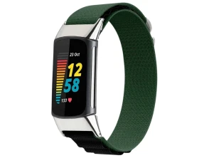 Añadir a la cesta Correa de Nailon Verde para Fitbit Charge 5 / Charge 6 por CROCOCASE Correa de Nailon Verde para Fitbit Charge 5 / Charge 6 por CROCOCASE