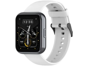 Correa de silicona Realme Watch 3 / 3 Pro Blanco - Accesorio para Smartwatch