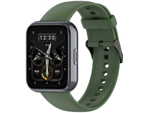 Correa de Silicona Realme Watch 3 / 3 Pro Verde Oscuro - Marca CROCOCASE