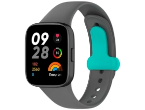 Correa de Silicona Xiaomi Redmi Watch 3 Sports Gris - CROCOCASE Accesorio Smartwatch y Smartband