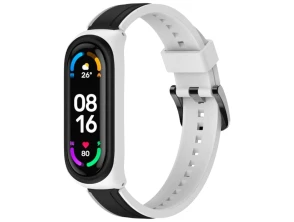 Añadir a la cesta Correa Xiaomi Mi Smart Band 6 / Mi Band 5 / Amazfit Band 5 Dual Color Blanco+Negro - CROCOCASE Correa Xiaomi Mi Smart Band 6 / Mi Band 5 / Amazfit Band 5 Dual Color Blanco+Negro - CROCOCASE