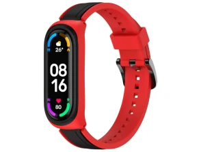 Añadir a la cesta Correa Xiaomi Mi Smart Band 6 / Mi Band 5 / Amazfit Band 5 Dual Color Negro+Rojo Correa Xiaomi Mi Smart Band 6 / Mi Band 5 / Amazfit Band 5 Dual Color Negro+Rojo