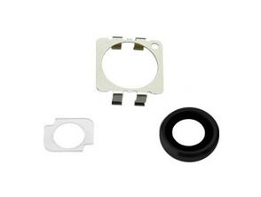 Cubierta Cámara Trasera con Difusor Led iPhone 6 Plus Negro