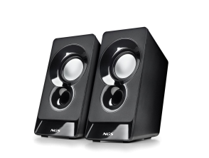 Altavoces NGS SB210 2.0 con Alimentación USB Jack 3.5mm, 12W y Control de Volumen - Color Negro
