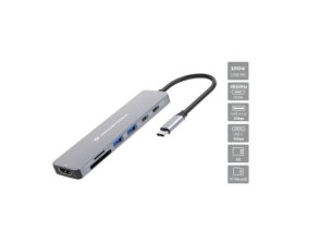 DOCKING USB-C 7-IN-1 CONCEPTRONIC DONN28G HDMI 4K USB-A 3.0 USB-C PD 100W SD MicroSD