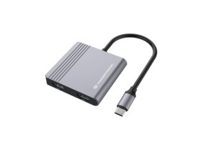 DOCKING USB-C CONCEPTRONIC DONN013 - Carga 100W, 2xHDMI, 1xUSB-A 3.0, 1xUSB-C