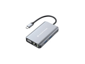 DOCKING CONCEPTRONIC USB-C DONN21G HDMI VGA USB 3.0 LAN GIGABIT USB-C CARGA 100W