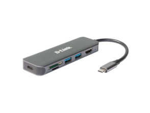 DOCKING USB-C D-LINK DUB-2327 HDMI 4K USB3.0 USB-C PD 60W LECTOR TARJETAS