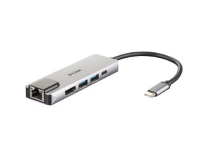 DOCKING USB-C D-LINK DUB-M520 HDMI 4K USB-A 3.0 PD 60W Thunderbolt 3 RJ45