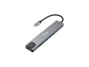 DOCKING USB-C EQUIP 133497 con HDMI 4K, 2xUSB-A 3.2 5Gbps, TF, MicroSD, USB-C PD 100W, RJ45