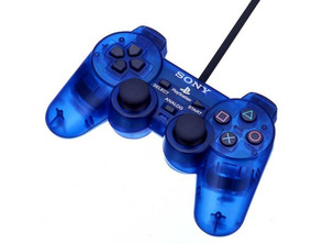 Dual Shock 2 Azul Transparente