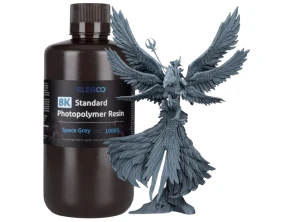 ELEGOO 8K Resina Estándar Color Gris - Para Impresoras 3D de Resina LCD 1KG