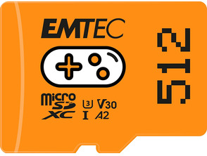 Emtec MicroSD XC UHS-1 U3 V30 A1 512GB Naranja Switch
