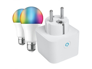 Enchufe Wifi Inteligente Muvit IO MIOPAK005 + Bombilla Inteligente A60 E27 9W