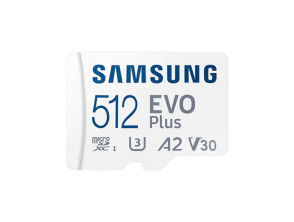 Añadir a la cesta Samsung Micro SD 512 GB EVO+ + Adaptador Class 10 Samsung Micro SD 512 GB EVO+ + Adaptador Class 10