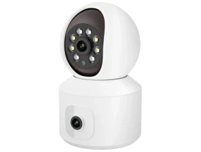 Camara de seguridad IP Escam QF010 Blanco - Visión Nocturna a Color 2MP+2MP Paneo Wifi