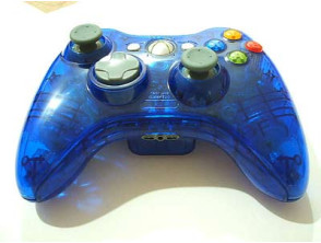 Fantasy 360 Wireless Controller Case Crystal Blue Xbox 360