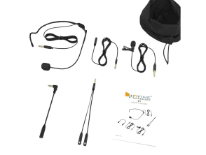 Fifine C1 Micrófono de Solapa con Headset - Mejora tus grabaciones con audio nítido