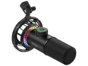 Fifine K658 RGB Micrófono USB para Grabación y Transmisión en PC - Calidad de Audio Profesional