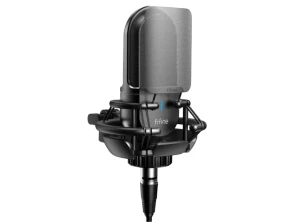 Micrófono Fifine K726 XLR en PC - Negro para Grabación y Transmisión