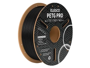 ELEGOO PETG Pro Negro 1.75mm - Filamento para Impresoras 3D FDM, Bobina 1kg