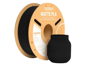 ELEGOO PLA MATTE Negro Mate para Impresoras 3D FDM - Filamento 1.75mm Bobina de 1kg