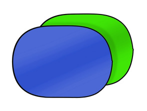 Fondo Croma Plegable Bresser TR-3 2 Caras Verde/Azul 150x200