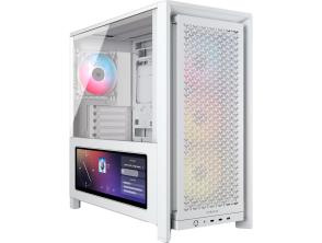 CAJA SEMITORRE CORSAIR ATX FRAME 4000D LCD RS PERFORMANCE TG BLANCO
