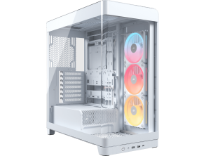 CAJA SEMITORRE CORSAIR ATX FRAME 4500X LX-R RGB TG BLANCO