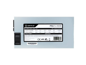 Fuente de alimentación para servidor UNYKAch FLEX 1U 250 W APFC activo 40 mm