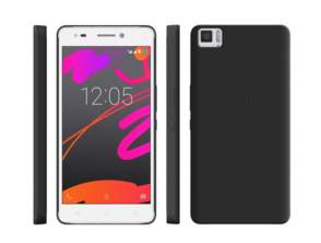 Funda Aquaris M5.5 Negra Candy