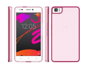 Funda Aquaris M5.5 Rosa Gummy
