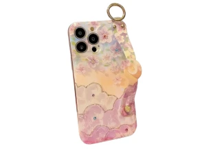 Añadir a la cesta Tapa Floral y Mariposas con Pulsera iPhone 16 - CROCOCASE Tapa Floral y Mariposas con Pulsera iPhone 16 - CROCOCASE