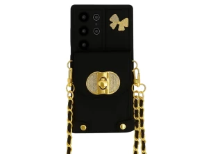 Añadir a la cesta Funda Cartera Cadenas Colgantes Coquette Samsung Galaxy A56 Negro - Marca CROCOCASE Funda Cartera Cadenas Colgantes Coquette Samsung Galaxy A56 Negro - Marca CROCOCASE