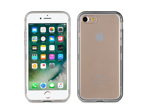 Funda Crystal Soft Bump Negra  iPhone 7 Muvit