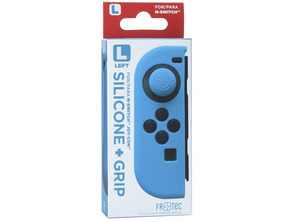 Funda de Silicona Joy Con Izquierdo +Grip Azul