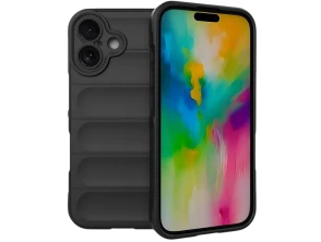 Añadir a la cesta Funda de silicona para iPhone 16 Wave Negro - CROCOCASE Funda de silicona para iPhone 16 Wave Negro - CROCOCASE