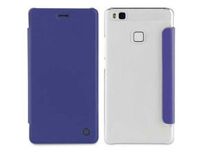 Funda Folio Azul parte Trasera Transparente Huawei P9 Lite Muvit