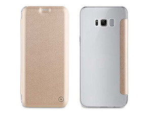 Añadir a la cesta Funda Folio Dorada parte Trasera Transparente Samsung Galaxy S8 Muvit Funda Folio Dorada parte Trasera Transparente Samsung Galaxy S8 Muvit