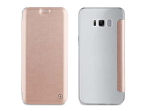 Añadir a la cesta Funda Folio Oro Rosa parte Trasera Transparente Samsung Galaxy S8 Muvit Funda Folio Oro Rosa parte Trasera Transparente Samsung Galaxy S8 Muvit