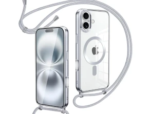 Añadir a la cesta Funda Magnética con colgante iPhone 16 Plata - Marca CROCOCASE Funda Magnética con colgante iPhone 16 Plata - Marca CROCOCASE