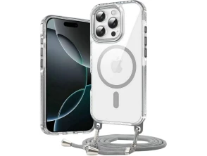 Añadir a la cesta Funda Magnética con Colgante Desmontable iPhone 16 Pro Max Plata - CROCOCASE Funda Magnética con Colgante Desmontable iPhone 16 Pro Max Plata - CROCOCASE